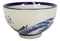 Pack Of 4 Blue Japanese Hokusai Great Wave Design Ceramic Thick Large Rice Bowls