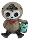 Furry Bones Platypus Bill Holding Egg Voodoo Skeleton Figurine Furrybones