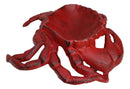 Cast Iron Marine Sea Red King Crab Trinket Coins Jewelry Tray Dish Decor