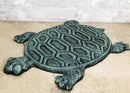 Cast Iron Verdigris Marine Sea Turtle Patterned Shell Garden Stepping Stones