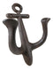 Cast Iron Rustic Sailor Nautical Marine Sea Ship Anchor 2 Pegs Double Wall Hook