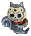 Furrybones Nibbles The Squirrel Voodoo Skeleton With Acorn Figurine Collectible