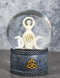 Neopagan Shaman Spiral Goddess Triple Moon Goddess Wicca Glitter Water Globe