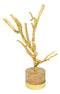 Contemporary Chic Golden Aluminum Jewelry Tree Branch Holder Stand Figurine