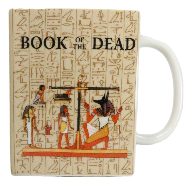 Yellow Book Of The Dead Egyptian Anubis Arcane Arts Ceramic Boxy Square Mug