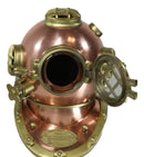 Large 16" H Nautical Steampunk Diving Helmet Navy Diver Helm Metal Sculpture