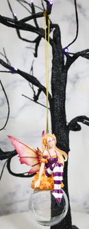 Autumn Cassia Bubble Rider Fairy Hanging Ornament Amy Brown Holiday Collection