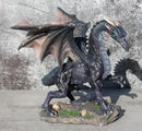 Black Shadow Night Dragon Figurine Dream Weaver Legendary Creature Sculpture