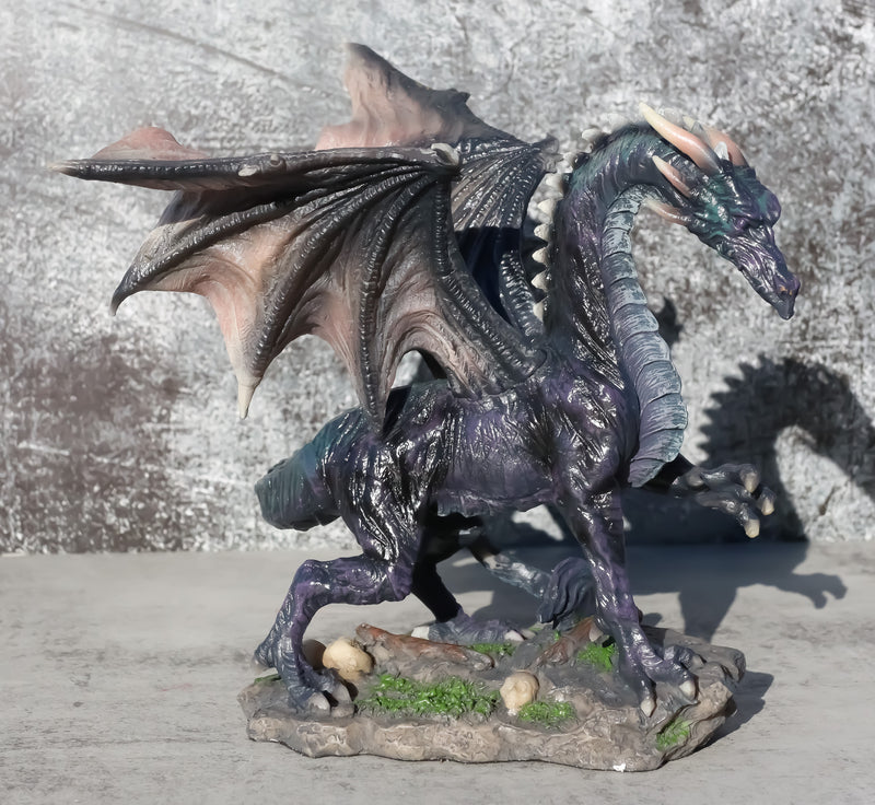 Black Shadow Night Dragon Figurine Dream Weaver Legendary Creature Sculpture