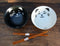 Ebros Made In Japan Black And White Lucky Meow Cats Bowl Set of 2 With Chopstick