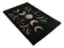 Dark Forest Moon Phase Wiccan Black Coir Coconut Fiber Floor Mat Doormat