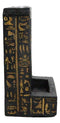 Egyptian Goddess Of Protection Bastet Hieroglyphs Backflow Incense Burner Decor