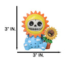 Furrybones Sol Sunflower Pot Sun Blue Sky Monster Skeleton Furry Bones Figurine