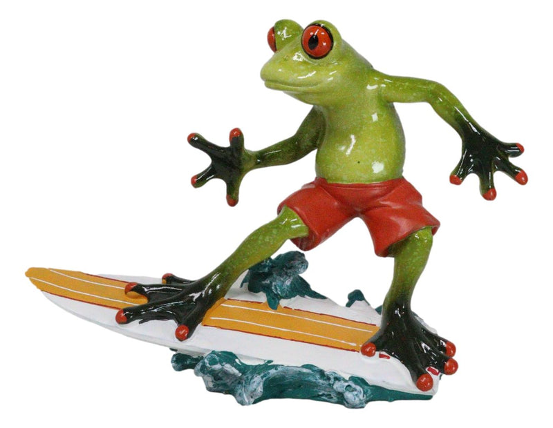 Classical Strings Symphony Green Toad Frog Playing The Violin Figurine