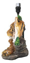 Royal Bengal Tiger Jungle Predator Desktop Table Lamp Statue Decor With Shade