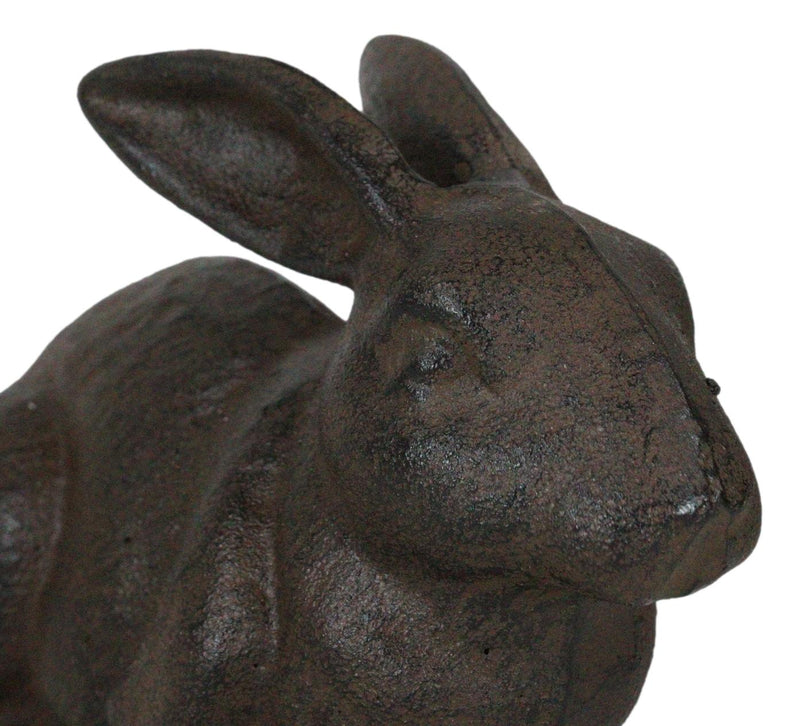 Pack Of 2 Cast Iron Farmhouse Rustic Whimsical Bunny Rabbit Wall Coat –  Ebros Gift