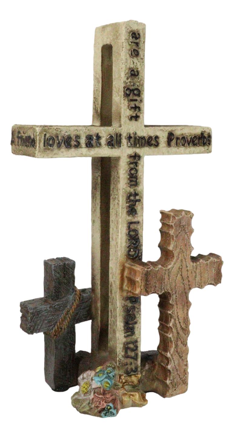 Proverbs Psalms Inspirational Friendship Verses Christian Desktop Triple Crosses