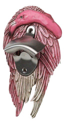 Tropical Paradise Wading Bird Pink Flamingo Wall Mounter Beer Bottle Opener