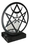 Wicca Spiritualism Mystic Unicursal Hex Pentagram Metal Votive Candle Holder