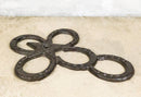 Cast Iron Rustic Western Horseshoes And Lone Star Christian Wall Cross Plaque