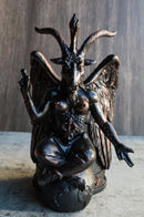 Sabbatic Goat Idol Winged Baphomet With Pentagram Sigil Stationery Pen Holder