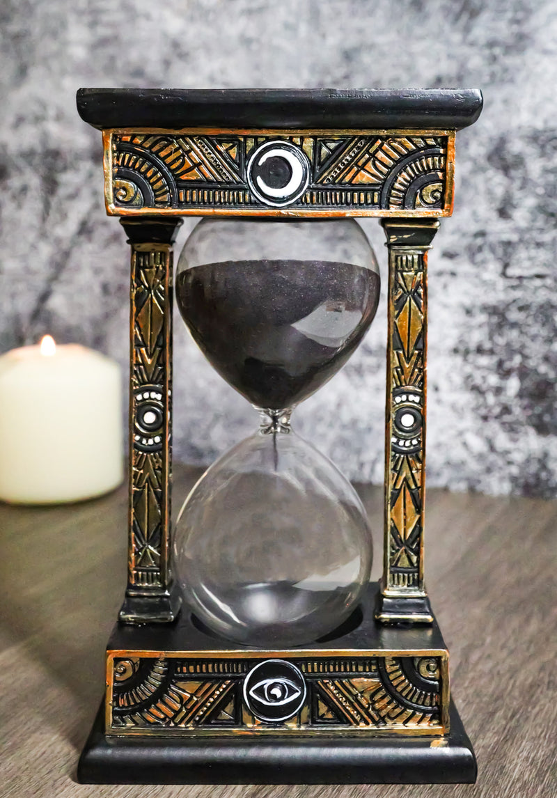 Wicca Sacred Symbols Astrology All Seeing Eye Invertible Glass Mystic Sandtimer