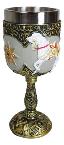 Trail Of Painted Ponies A Royal Holiday Golden Scroll Pony Horse Wine Goblet