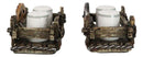 Pack Of 2 Western Texas Longhorn Skull Cowboy Boot Salt Pepper Shakers Holders