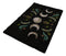 Dark Forest Moon Phase Wiccan Black Coir Coconut Fiber Floor Mat Doormat