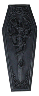 Gothic Alchemy Guardian Dragon Excalibur Sword Coffin Decorative Jewelry Box