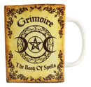 Yellow Grimoire Book of Spells Triple Moon Arcane Arts Ceramic Boxy Square Mug