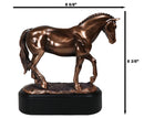 Hanoverian Mare Horse Walking The Pasture Bronze Electroplated Figurine Statue