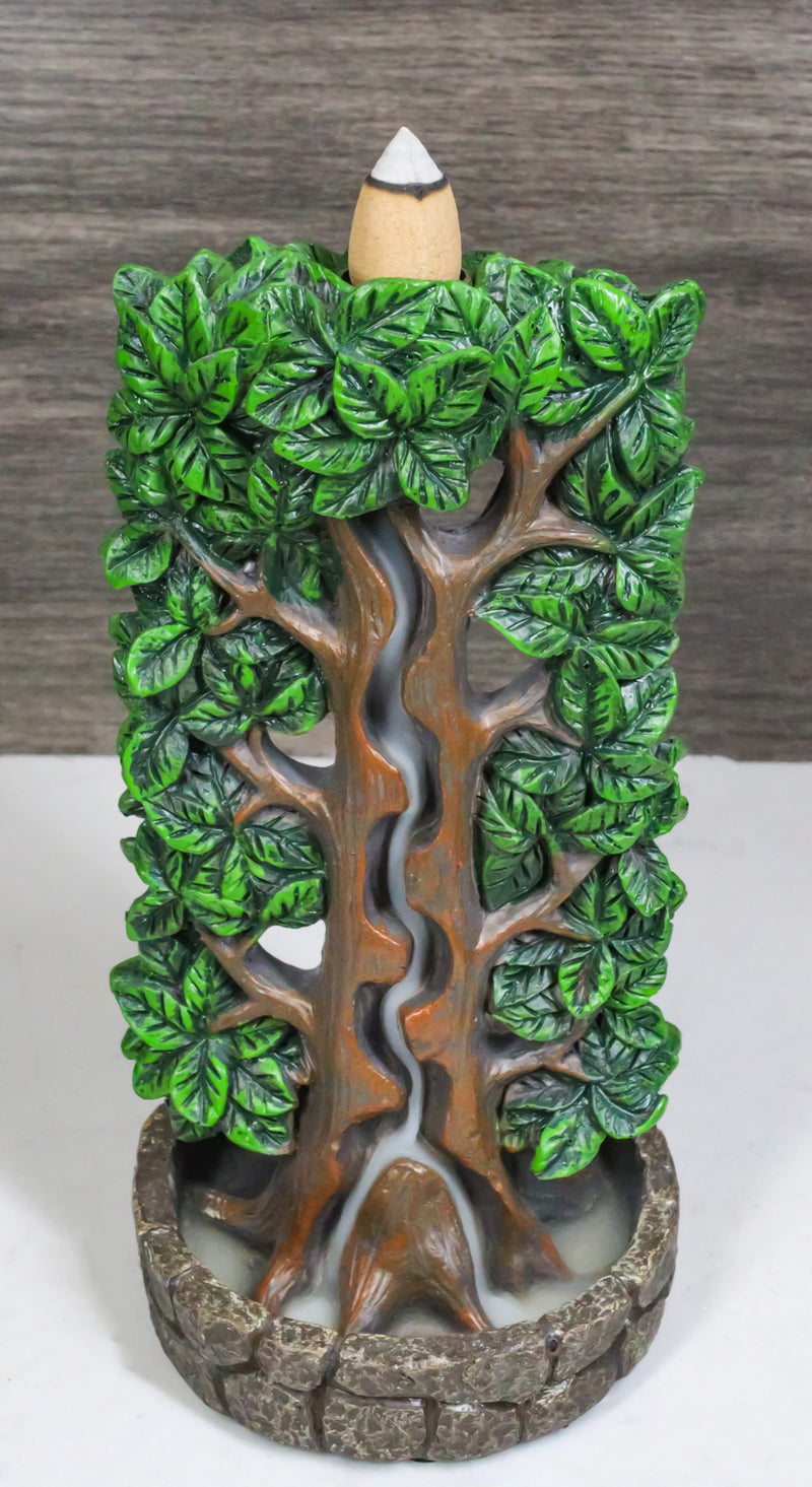 Ethereal Forest Crann Bethadh Celtic Tree of Life Backflow Incense Burner Decor