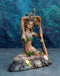 Greenwoman Gaia Dryad Tree Ent Earth Goddess Yoga In Pigeon Pose Zen Figurine