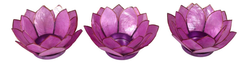 Teal Green Capiz Seashells Lotus Flower Votive Tea Light Candle Holder–  Ebros Gift