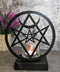 Wicca Spiritualism Mystic Unicursal Hex Pentagram Metal Votive Candle Holder