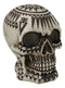 Southwestern Exotic Tribal Maori Tattoo Skull Money Coin Piggy Bank Figurine