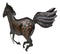 Rustic Western Wild Running Horse Decorative Metal Wall Sculpture Relief 24"L