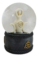 Neopagan Shaman Spiral Goddess Triple Moon Goddess Wicca Glitter Water Globe