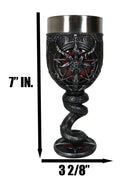 Sabbatic Goat Baphomet Sigil Red Blood Sacrifice Pentagram Serpent Wine Goblet