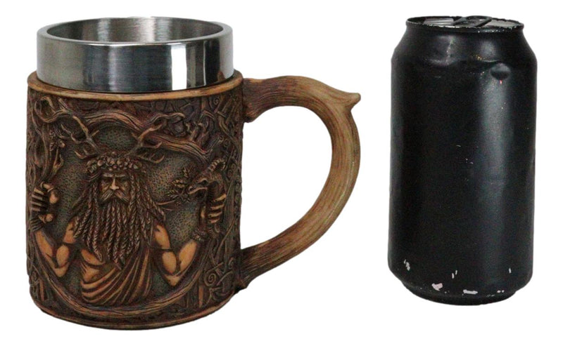 Celtic Horned God Herne Cernunnos With Antlers And Sacred Symbols Coffee Mug