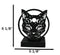 Wicca Phases of The Moon Celestial Black Cat Metal Votive T-Lite Candle Holder