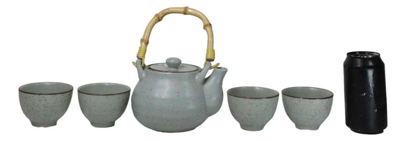 Japanese Sakura Pastel Ume Plum Cherry Blossom Traditional Teapot With Cups Set