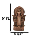 Red Clay Finish Pagan Wicca Deity Hecate With She Dogs Triple Goddess Figurine