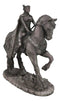 Celtic Moon Goddess Rhiannon Riding Horse in Arberth Clay Finish Figurine