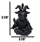 Cultic Fiends Winged Baphomet Sabbatic Goat Triple Moon Pentagram Figurine