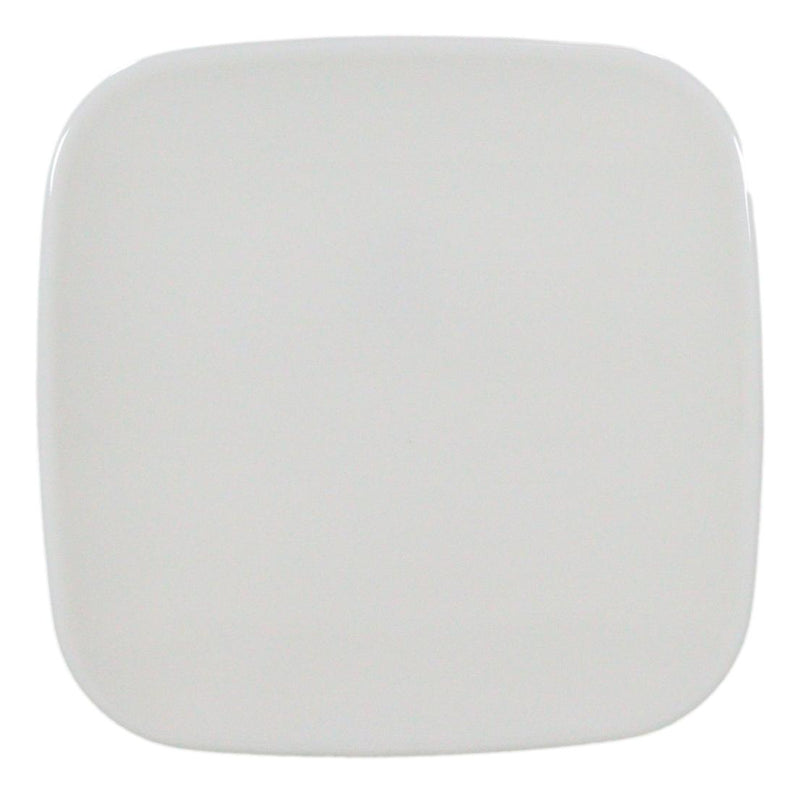 Contemporary 6.5" Square White Jade Melamine Salad Dessert Plates Pack Of 12