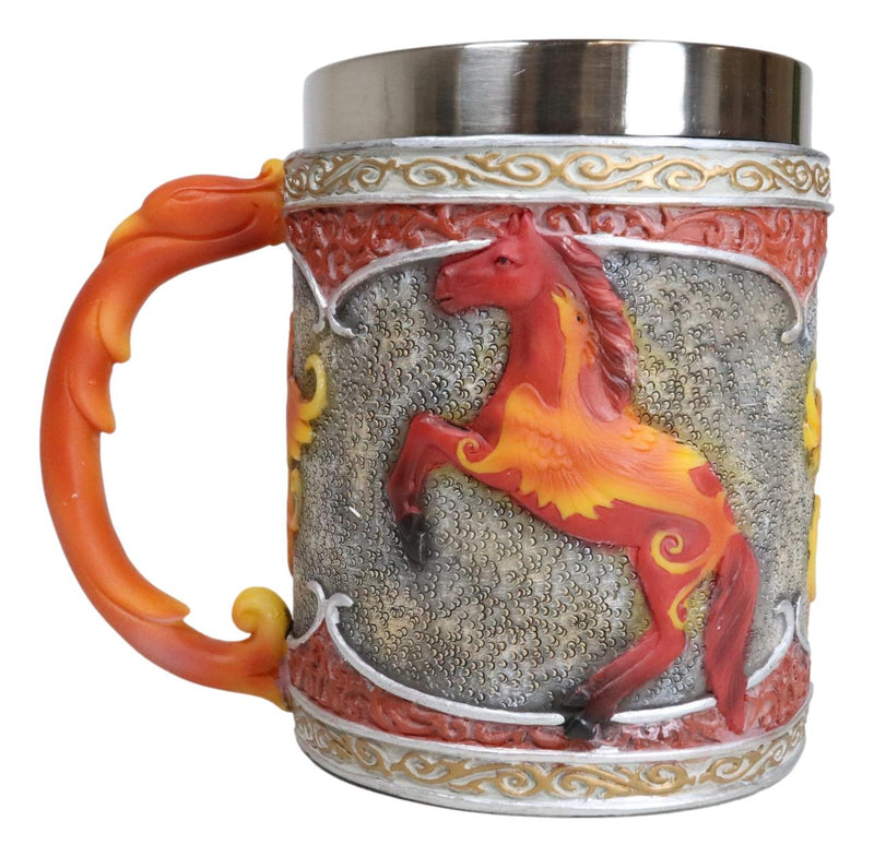 The Trail Of Painted Ponies Emergence Fire Phoenix Rebirth Horse Tankard Mug