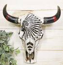 Western Patriotic USA Flag Army Branch Eagle Key Emblem Cow Skull Wall Decor