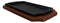 Personal Size Cast Iron Rectangular Fajita Steak Pan Skillet With Wood Trivet